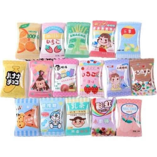 New 10pcs /16pcs Miniature Dollhouse Food Cute Snack Bag Chips Bottle Pretend food for Dolls Kitchen Toys