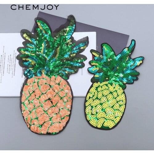 Sequins Patch Large Patches Sew on Applique for Clothing Jackets DIY Apparel Clothes Stickers Food Badges for for Backpacks