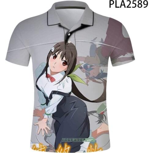 2020 New Polo Homme Monogatari 3D Printed Polo Shirt Men Fashion Streetwear Casual Hombres Harajuku Cool Short Sleeve Ropa