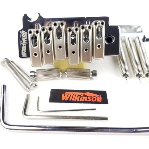New Wilkinson 2 post point Double swing Electric guitar tremolo bridge Tremolo System Chrome silver WOV10