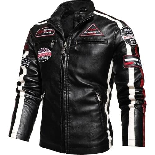 New Mens Leather Jackets Mens High-quality Leather Jackets 2021 Autumn Winter Male Motorcycle Plus Velvet Warm PU Jacket Coats
