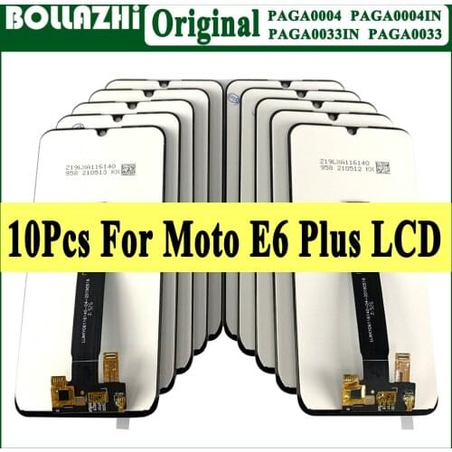 Wholesale 10 Piece/lot Original For Motorola Moto E6 Plus PAGA0004 LCD Display Touch Screen Sensor Digiziter Assembly E6 Plus