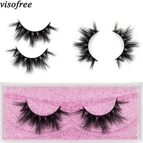 Visofree Eyelashes 3D Mink Lashes natural Crisscross soft lashes long eyelash fluffy extension eyelash makeup beauty K07
