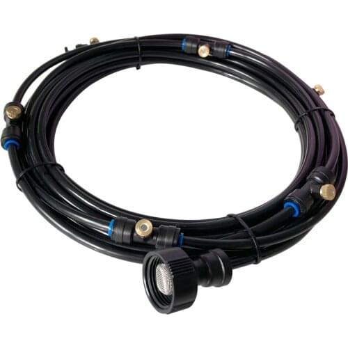 New Product Outdoor Misting Cooling System Kit For Greenhouse Garden Patio Waterring Irrigation Mister Line 6M-18M