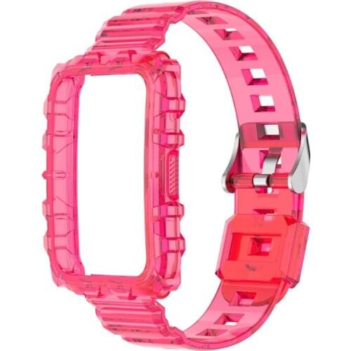 P82F Wrist Strap Replacement Luminous Silicone Soft Simplicity Fashion Durability for Watch Band HUAWEl Watch Fit Glossy
