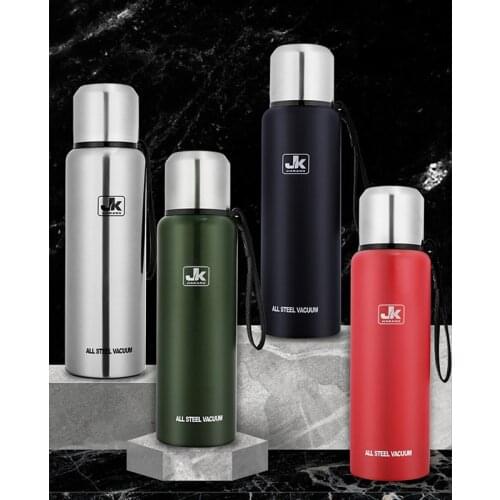 Thermos 500/750/1000/1500ML Vacuum Flask Stainless Steel Cup Large-Capacity Car Bottle Insulated Travel Thermal Mug Tumbler