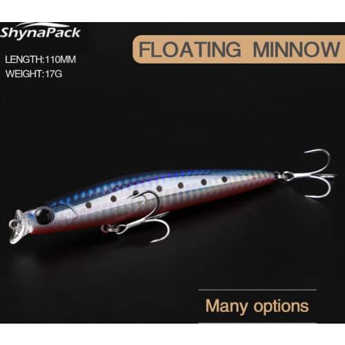 Topwater Minnow Fishing Lures 11cm17g wobblers Pike trout Sea Artificial Surface Lure Jerkbait carp Fishingpesca accesorios mar