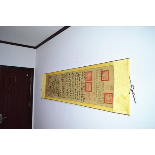 Traditional Chinese Painting Calligraphy Wang Xi Zhi Scroll Antique Classic Banner Decoration Collection Gift