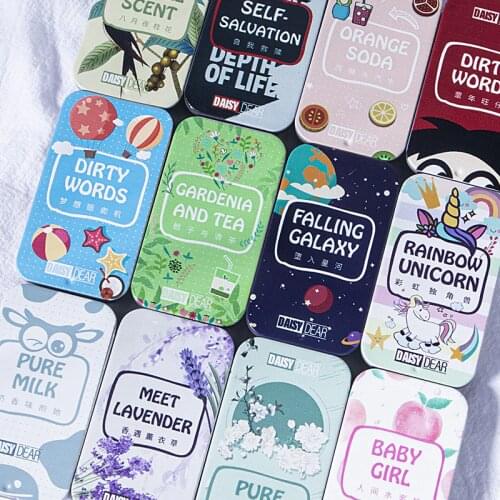 1PC Portable Case Solid Perfume Fragrances Women Men Solid Balm Mild Long Lasting Aroma Deodorant Fragrance Body Antiperspirant