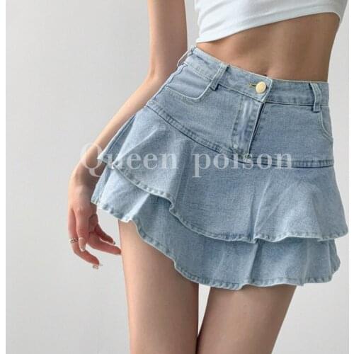 Tvvovvin Denim Skirts For Women