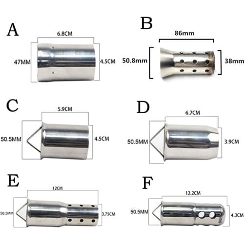 Universal 51mm 60mm Motorcycle Exhaust Muffler Adjustable DB Killer Removable Noise Silencer for Most moto MT07 MT09 Ninja 650