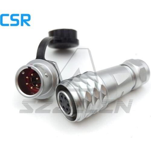 WEIPU SF12 6pin Waterproof connector , Metal pull self-locking connector 6 pin plug and socket , Electrical connector 6pin