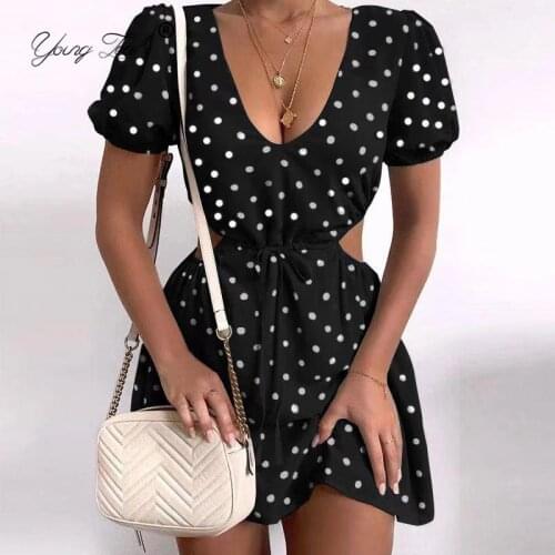 Летние платья в горошек Young Zeal China At AliExpress