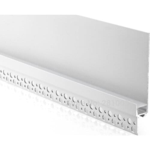 10 X 1 M Sets/Lot Super tall wall washer led diffuser profile H type aluminium led channel housing for Drywall lighting