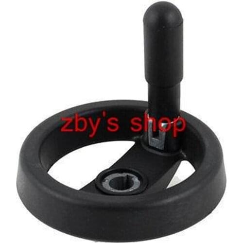 12mm x 100mm(95MM)4" Speed Change Revolving Handle Shaper Folded Hand Wheel Black for Mill Machine , lathes, grinders etc