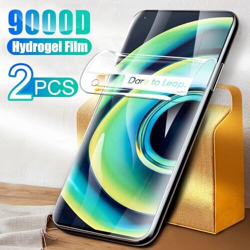 2Pcs Full Cover Hydrogel Film For OPPO Realme Q3 Pro 5G Screen Protection For Realmy Realmi RealmeQ3 Q3Pro 6.43" Film Not Glass