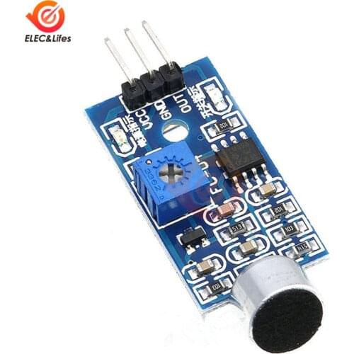 5Pcs 3pin Voice Sound Detection Sensor Module DIY Intelligent Smart Vehicle Robot Helicopter Airplane Aeroplane Boart Car