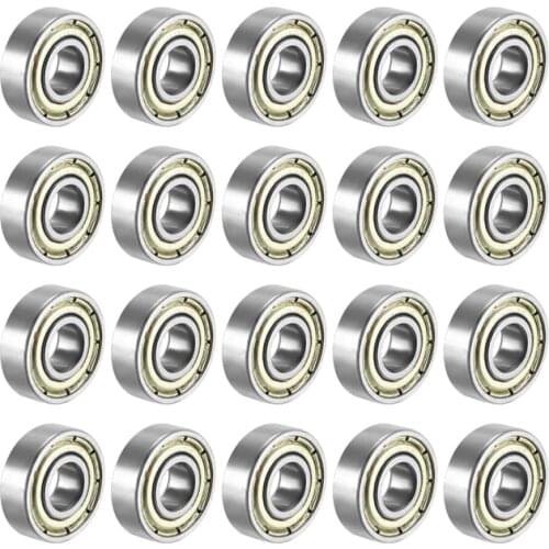 695ZZ Deep Groove Ball Bearing Double Shield 5mm x 13mm x 4mm Bearing Steel Bearings (Pack of 20)