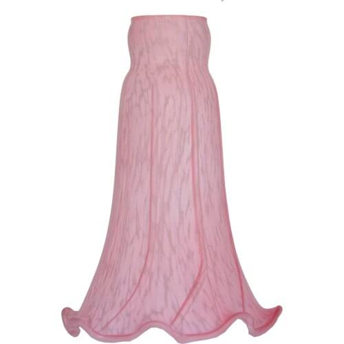 Pink Pond Lily Lamp Shade Tulip Glass Lampshade Replacement 4.5" Wide X 6" Tall X 1.5" Fitter