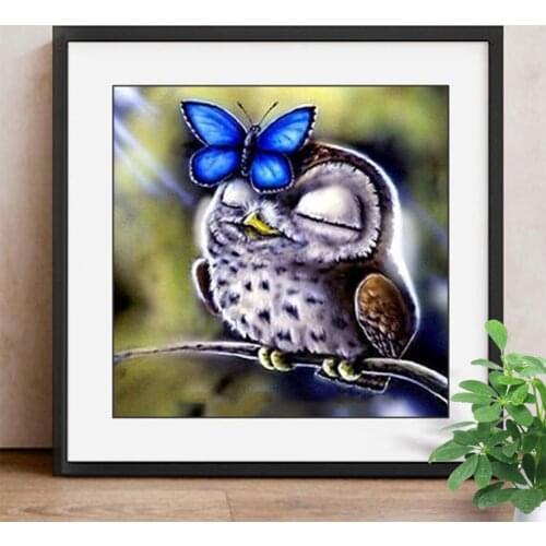 Full Square Diamond Painting Owl DIY Diamond Mosaic Butterfly Diamond Embroidery Picture Of Rhinestone Animal Decoration