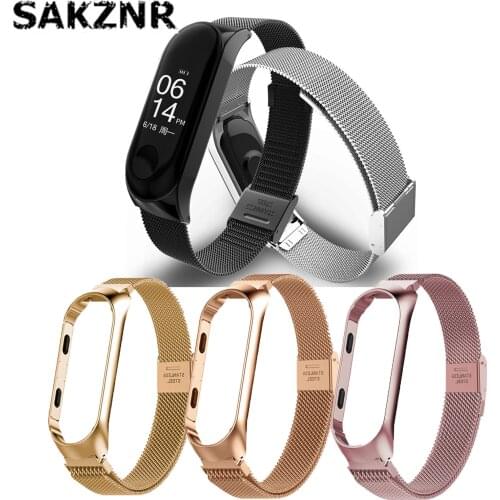 Stainless Steel Watch Band for Xiaomi Mi Band 5 4 3 Strap Wristband For Mi band 4 5 Bracelet Accessories for Xiaomi Band 5 4 3