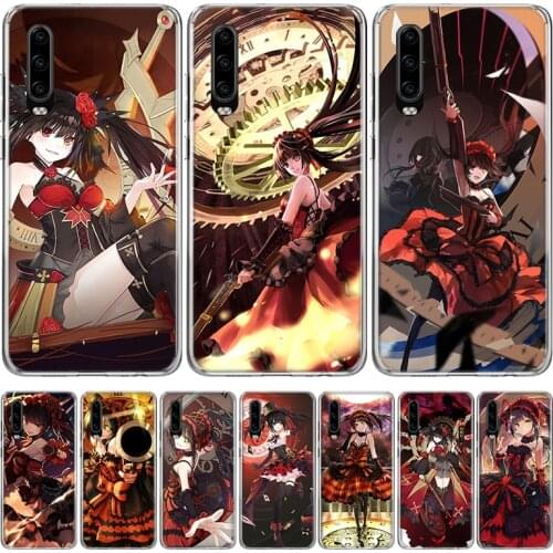 DATE A LIVE Tokisaki Kurumi Anime Phone Case for Huawei P40 P30 P20 Mate 30 20 10 Pro P10 Lite P Smart Z + 2019 Gift Coque Cover