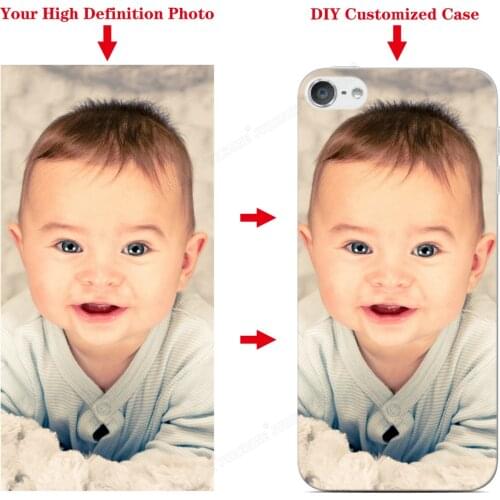 DIY Personalized Custom Photo Phone Case For iPod Touch 7 6 5 TPU Soft Silicone Back Protective Customize Picture Cover Cases