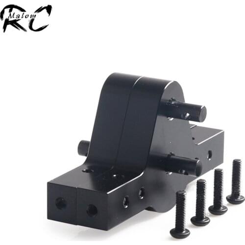 Black Metal Gear D90 Transfer Case Gearbox for 1/10 RC Crawler Car Axial SCX10 RC4WD D90 D110 Upgrade Parts