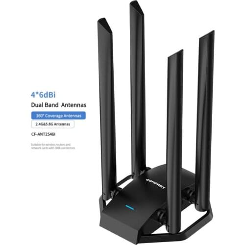 1300M WiFi Adapter 2.4+5.8GHz Dual Band Dongle Network Card Powerful 4 Antennas Drive-free USB 3.0 Wireless Receiver
