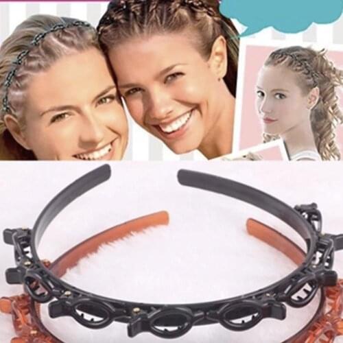 Unisex Double Bangs Hairstyle Hairpin Fashion Double Layer Bangs Clip Headband Hairbands Hairdressing Hairpin Hair Accessories