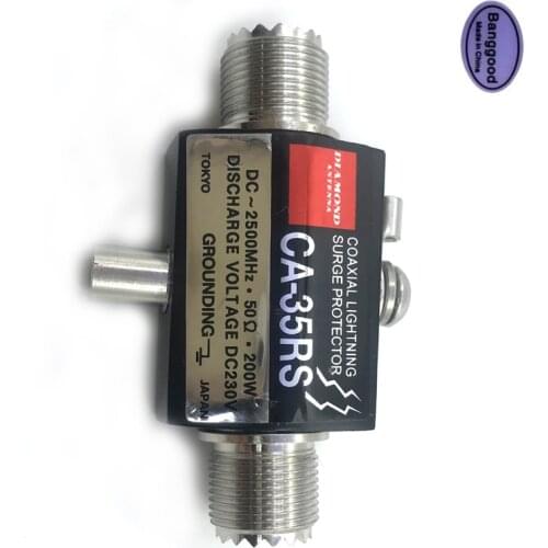 CA-35RS SO239 Two Way Car Radio SPD Coaxial Lightning Arrester Surge Protect MPG Female to Female Connector Adapter Repeater