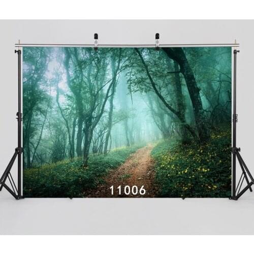 Photography Backdrops Misty Froest Path Backgrounds for Photo Studio Portrait Photo Shooting Vinyl Cloth Custom Photophone