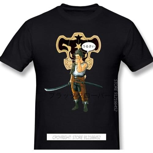 Black Clover Yuno Asta Fantasy Anime TShirts For Men Yami Sukehiro Funny O-Neck 100% Cotton T Shirt