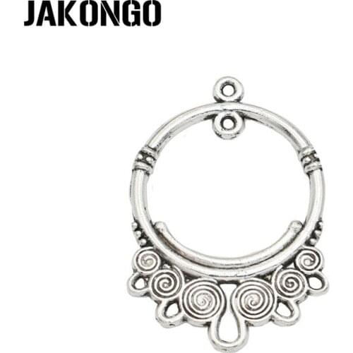 JAKONGO Tibetan Silver Plated 1-5 Connector for Jewelry Making Earrings Bracelet Jewelry Accessories DIY 10PCS/lot