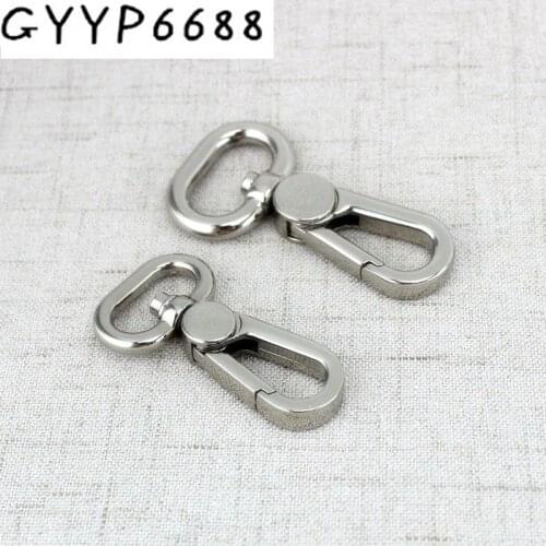 10pcs 30pcs 20mm 21mm Handbag Twist Lock Plating Metal Swivel Snap Hook Bag Hardware Buckle Purse Hook Swivel Snap Hook