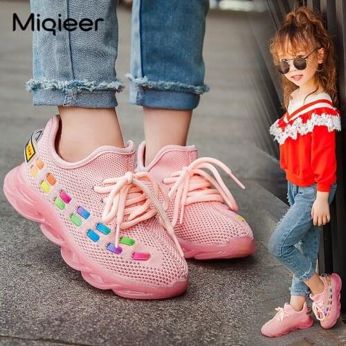 Kids Sneakers Boy Girl Child Running Sport Shoes Knit Mesh Breathable Soft Bottom Non-slip Casual Lightweight Toddler Baby Shoes