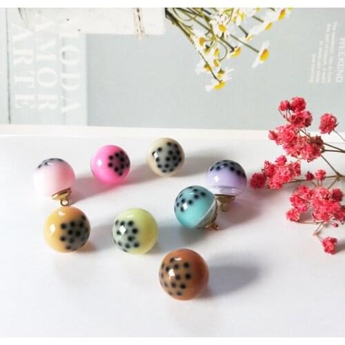 10pcs/pack 16mm Round Glass Charms DIY Craft fit for Bracelet Jewelry Earring Accessory DIY handmade