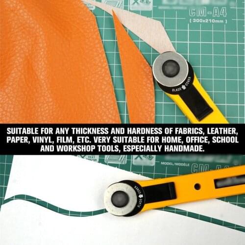 Round Knife Handmade Fabric Cutter Cloth Round Hob Patchwork Round Hob Stainless Steel Turns Hobs Cloth Knife Cut