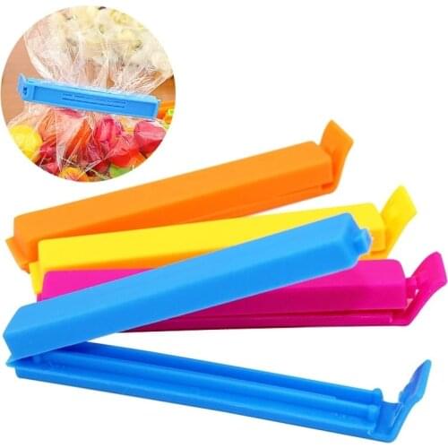 Kitchen Storage Food Snack Seal Sealing Bag Clips Sealer Clamp Plastic Food Snack Bag Mouth Clip Random Color Sealing Clips