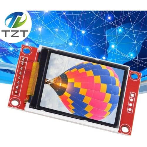 TZT 1.8 inch TFT LCD Module LCD Screen Module SPI serial 51 drivers 4 IO driver TFT Resolution 128*160 For Arduino