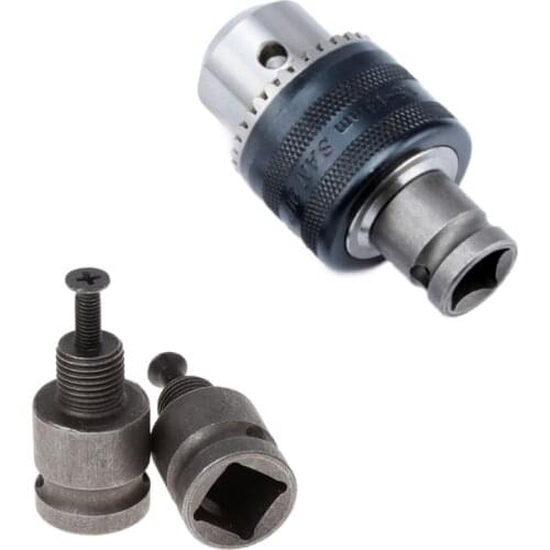 New 1/2'' Drill Chuck Adaptor For Impact Wrench Conversion 1/2-20UNF with 1 Pc Screw
