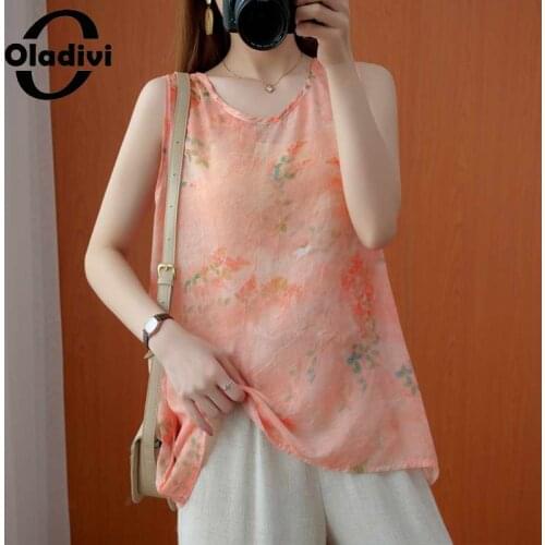 Oladivi Women's Transparent Tank Tops