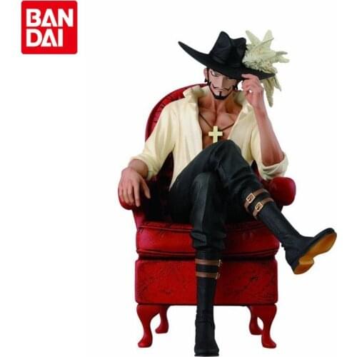 Bandai Genuine One Piece CREATOR X CREATOR Dracule Mihawk Anime Action Figure Collect Model Toys Ornaments Gifts for Birthday