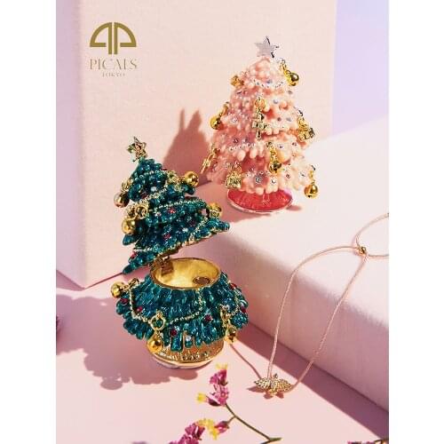 TT Christmas Tree Bell Jewelry Box for Girls New Year Christmas Gift Decoration Home Ornaments