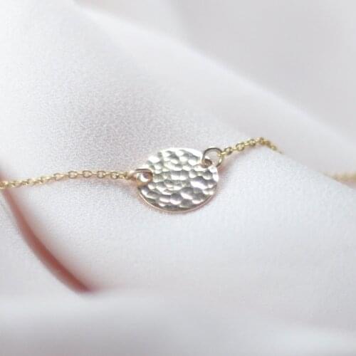 Hammered Gold Coin Necklace Gold Choker Gold Filled Pendant Boho Collier Femme Necklace Kolye Collares Women Jewelry