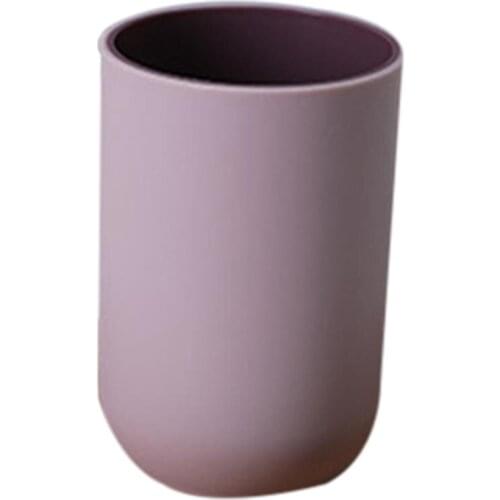 1pc Solid Color Bathroom Cup Creative Multipurpose Toothbrush Cup Toothbrush Holder Container Home Cleaning Supplies