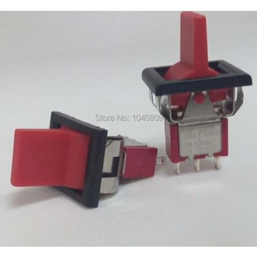10pcs 3-Pin SPDT Push (ON)-OFF-(ON) Switch Mini Toggle Switch 5A 120VAC Mini Switches Mark UL Toggle Switch (free shipping)