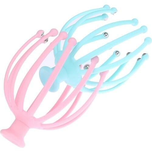 12 Claw Scalp Massager Steel Ball Head Massage Relaxing Five Finger Head Massager Rotating Ball Meridian Head Massage