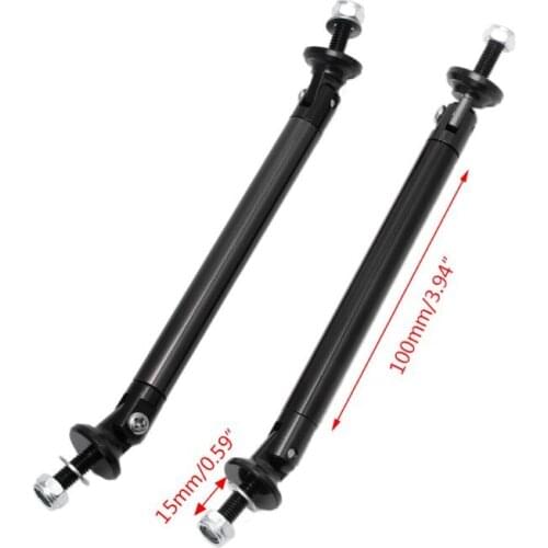 2x Adjustable Universal Front Rear Bumper Lip Splitter Strut Brace Rod Support Bar R3MD
