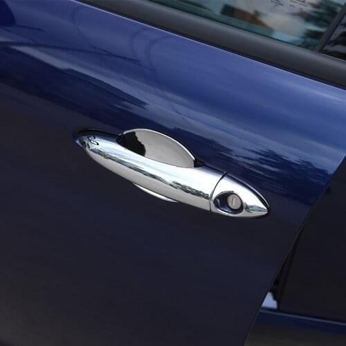 8 Pcs ABS Chrome Exterior Door Handle Cover Trim For Alfa Romeo Giulia 4 Door 2017 Car Accessories